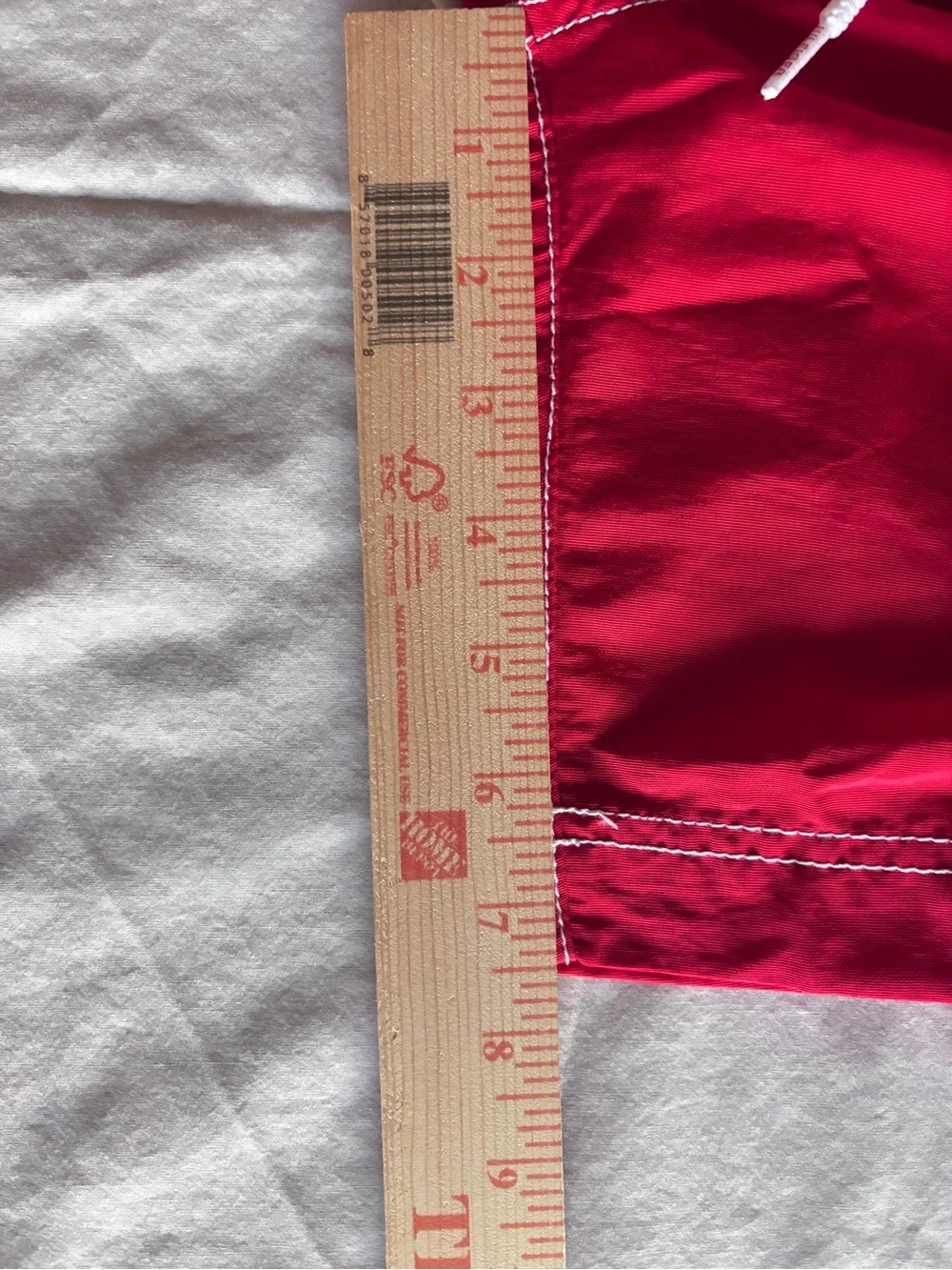 Tommy Hilfiger Mens Swim Shorts Red White Stripes Crest Varsity 2013 Size M